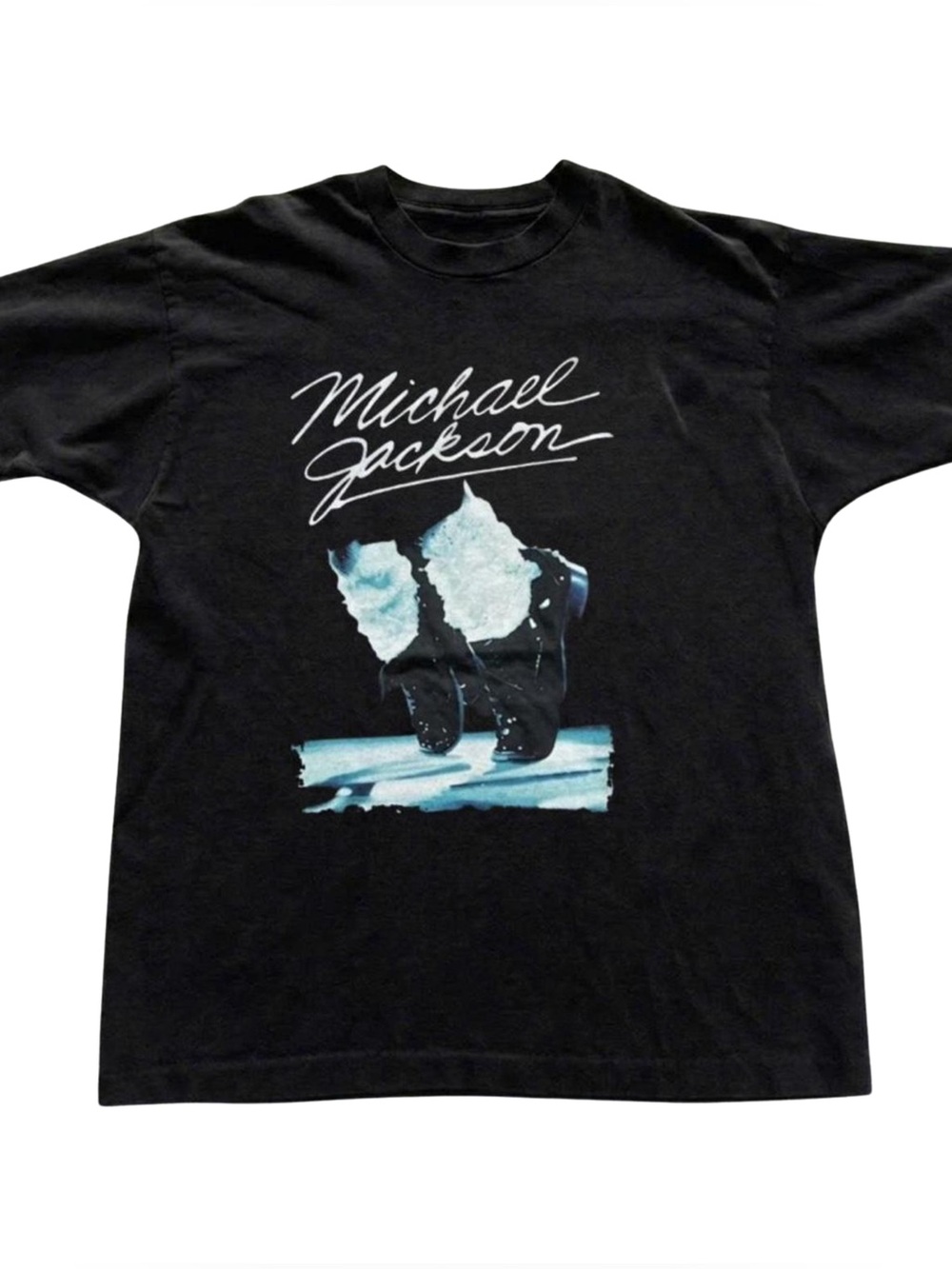 Gildan Black Graphic Tee - Iconic Script & Dance Print